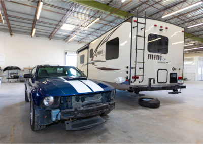 RV collision repair project