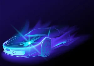 Glow-in-the-Dark Car